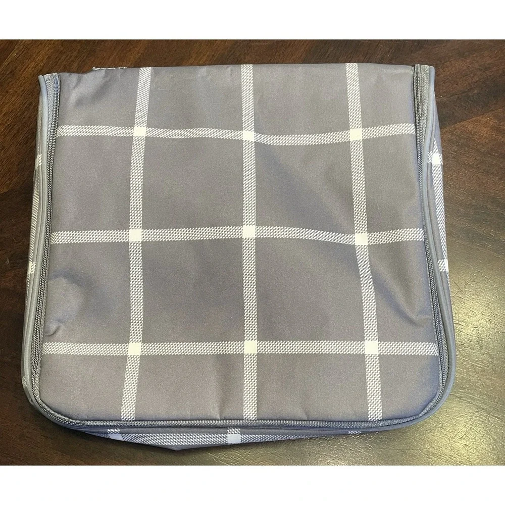 Thirty-one Fold Hang Toiletries Bag Travel Organizer Case Gray